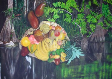 Pintura intitulada "About Life I" por Keanu Dahinden, Obras de arte originais, Óleo