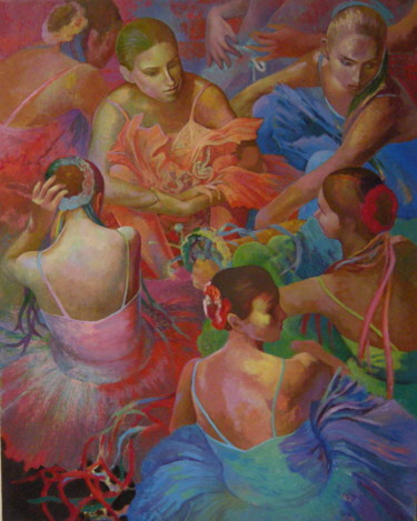 Malerei mit dem Titel "Interval" von Aleksandr Vutianov, Original-Kunstwerk, Öl