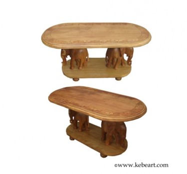 Design intitulée "Table Basse avec él…" par Kebe, Œuvre d'art originale