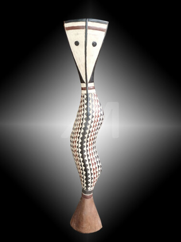 Masque Baga art tribal art premier KA20210A030 Γλυπτική με τίτλο "Masque Baga art tri…" από Kebe, Αυθεντικά έργα τέχνης, Ξύλο