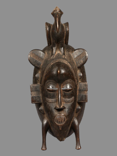Sculpture intitulée "Masque Senoufo  art…" par Kebe, Œuvre d'art originale, Bois