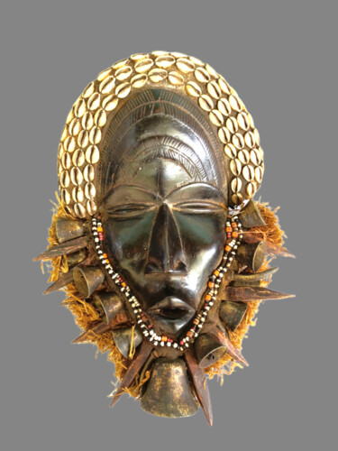 Escultura titulada "Masque Dan yacouba…" por Kebe, Obra de arte original, Madera