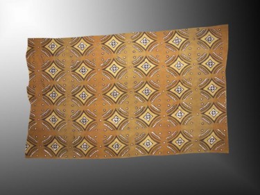 Arte têxtil intitulada "Bogolan du Mali art…" por Kebe, Obras de arte originais