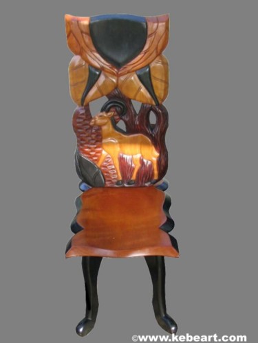Sculpture titled "Chaise de Salon" by Kebe, Original Artwork