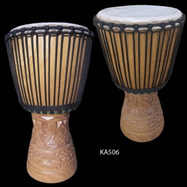 Γλυπτική με τίτλο "Djembe Instrument M…" από Kebe, Αυθεντικά έργα τέχνης
