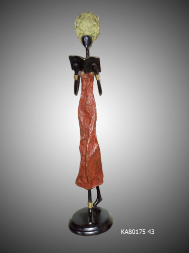 Escultura intitulada "Statue en Bronze d'…" por Kebe, Obras de arte originais, Bronze