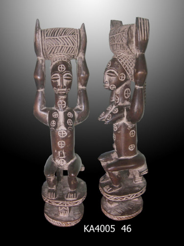Скульптура под названием "Statuette Atié  art…" - Kebe, Подлинное произведение искусства, Дерево