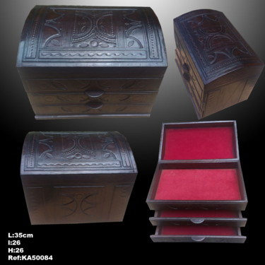 Design intitulée "Boîte à bijoux Toua…" par Kebe, Œuvre d'art originale, Bijoux