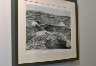 Disegno intitolato "ocean - graphite A3…" da Keef Art, Opera d'arte originale, Grafite