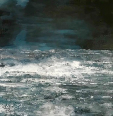 Peinture intitulée "Seascape" par Keef Art, Œuvre d'art originale, Acrylique