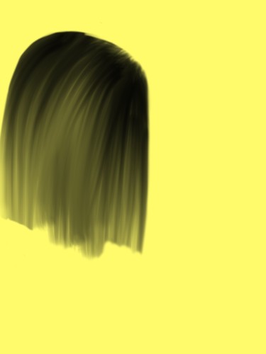Digitale Kunst mit dem Titel "Jennifer's Haare" von Keep Magic, Original-Kunstwerk, Digitale Malerei