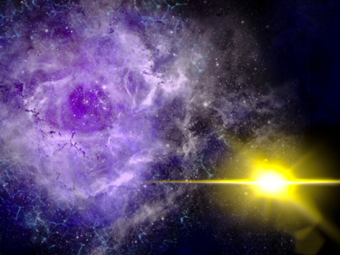 Digital Arts titled "Nebula of Stars" by Keep Magic, Original Artwork, Digital Painting