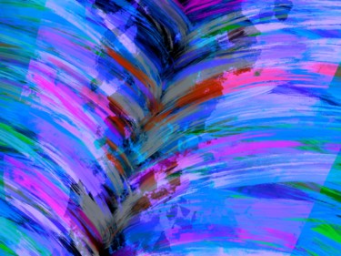 Digitale Kunst getiteld "Colors Suction" door Keep Magic, Origineel Kunstwerk, Digitaal Schilderwerk Gemonteerd op Frame voo…