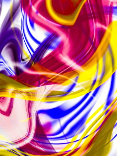 Цифровое искусство под названием "Worn Color Pattern" - Keep Magic, Подлинное произведение искусства, Цифровая живопись Уста…