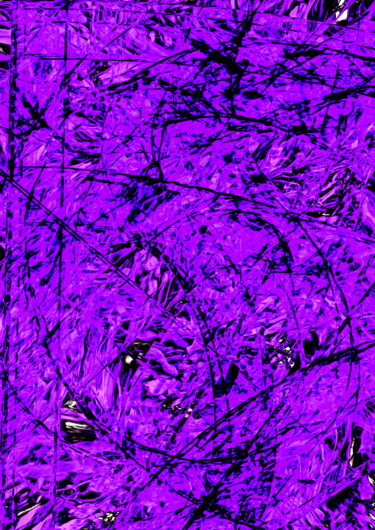 Arts numériques intitulée "Violett Structure" par Keep Magic, Œuvre d'art originale, Peinture numérique