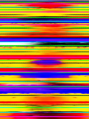 Arts numériques intitulée "Keyboard of Colors" par Keep Magic, Œuvre d'art originale, Peinture numérique Monté sur Châssis e…