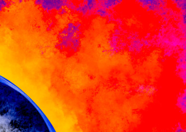 Digitale Kunst getiteld "Burning Atmosphere" door Keep Magic, Origineel Kunstwerk, Digitaal Schilderwerk