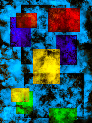 Grafika cyfrowa / sztuka generowana cyfrowo zatytułowany „Framed Clouds” autorstwa Keep Magic, Oryginalna praca, Malarstwo c…