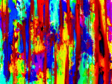 Digital Arts titled "Mixed Emotions" by Keep Magic, Original Artwork, Digital Painting Mounted on Wood Stretcher frame