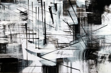 Dessin intitulée "ecriture rythmiques" par Keip, Œuvre d'art originale