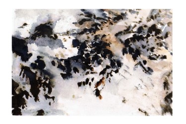 Peinture intitulée "hivernal" par Keip, Œuvre d'art originale, Aquarelle