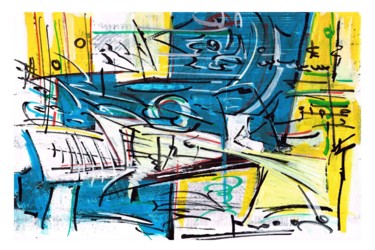 Peinture intitulée "mai-2016-equilibre-…" par Keip, Œuvre d'art originale