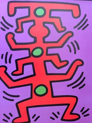 Printmaking titled "Untitled, 1987" by Keith Haring, Original Artwork, Lithography