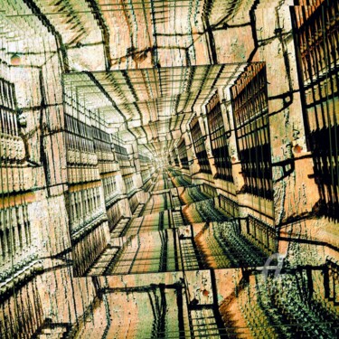 Digital Arts titled "Cosmic Library" by Keith Surridge, Original Artwork, Photo Montage