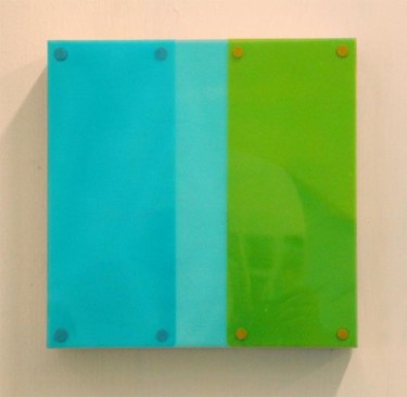 Painting titled "Untitled (blue/aqua…" by Keith Climpson, Original Artwork
