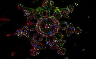 Fotografía titulada "Hexagone tricolor" por Gabriel Kelemen, Obra de arte original