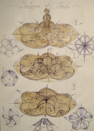 Zeichnungen mit dem Titel "35-unda-stationara-…" von Gabriel Kelemen, Original-Kunstwerk