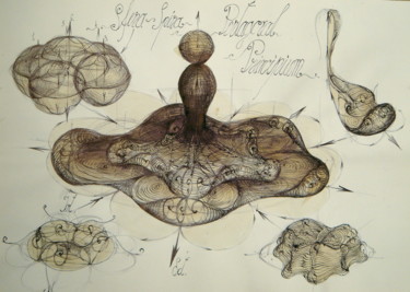 Zeichnungen mit dem Titel "36-unda-stationara-…" von Gabriel Kelemen, Original-Kunstwerk