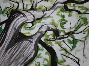 Painting titled "Twisted Oak" by Nick Kelleher, Original Artwork