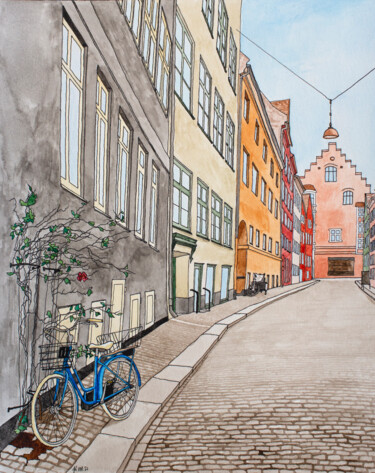 "Magstræde" başlıklı Tablo Kelley Hudson tarafından, Orijinal sanat, Suluboya