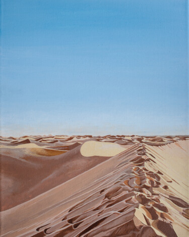 Malerei mit dem Titel "Caitlyn's Sahara" von Kelley Hudson, Original-Kunstwerk, Acryl