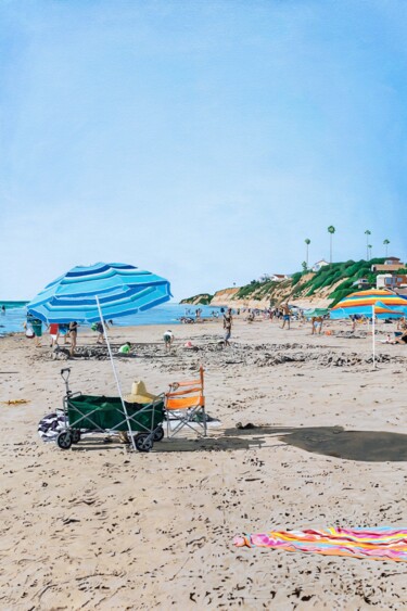 Pittura intitolato "The Beach" da Kelley Hudson, Opera d'arte originale, Acrilico