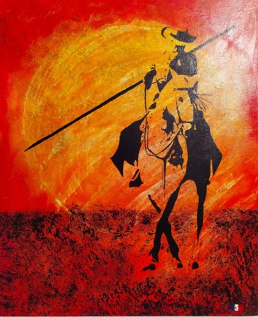 Painting titled "Le cavaliers" by Kellian Lombardo, Original Artwork, Acrylic