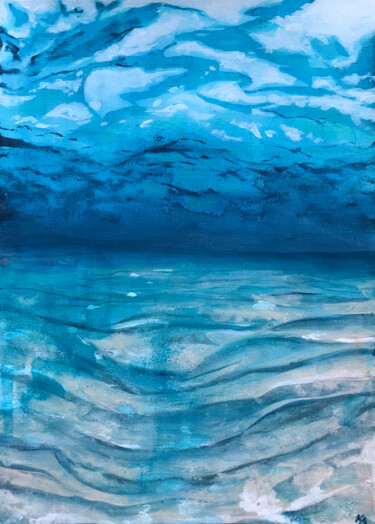 Malerei mit dem Titel "Seabed" von Kelly Allison, Original-Kunstwerk, Acryl