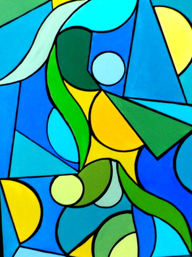 Peinture intitulée "Vives les couleurs 8" par Kelly Mathieu, Œuvre d'art originale, Acrylique