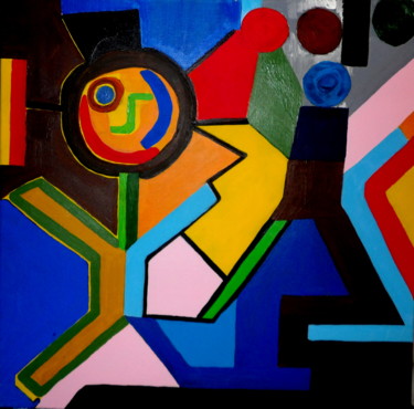 Painting titled "Les couleurs de la…" by Kelly Mathieu, Original Artwork, Acrylic