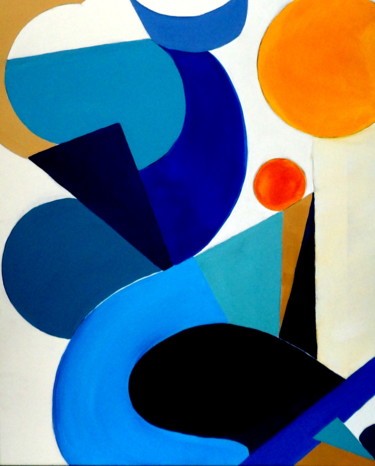 Peinture intitulée "Formes et couleurs" par Kelly Mathieu, Œuvre d'art originale, Acrylique