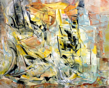 Pittura intitolato "abstrait2" da Kelly Mathieu, Opera d'arte originale, Acrilico