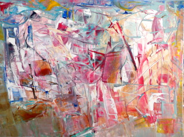 Pittura intitolato "abstrait3" da Kelly Mathieu, Opera d'arte originale, Acrilico