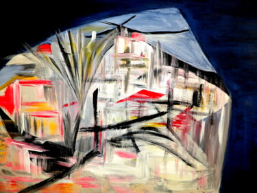 Pittura intitolato "abstrait4" da Kelly Mathieu, Opera d'arte originale, Acrilico