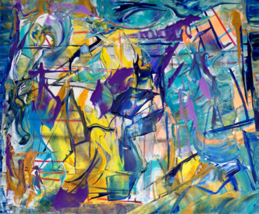 Pittura intitolato "abstrait31" da Kelly Mathieu, Opera d'arte originale, Acrilico