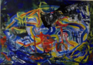 Pittura intitolato "Abstrait.A1" da Kelly Mathieu, Opera d'arte originale, Acrilico