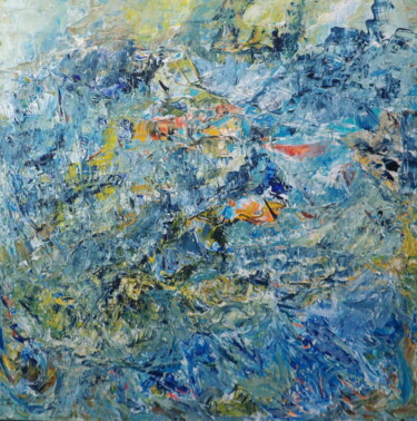 Pittura intitolato "abstract and poetry…" da Kelly Mathieu, Opera d'arte originale, Acrilico