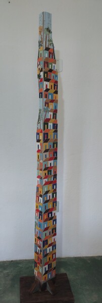 Sculpture titled "Perspectiva do hori…" by Kelly Melgar, Original Artwork, Mosaic