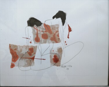 Drawing titled "n° 17" by Kélyne, Original Artwork, Ink