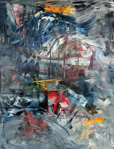 Malerei mit dem Titel "Change Nr 5 Arc" von Kemal Yazici, Original-Kunstwerk, Öl